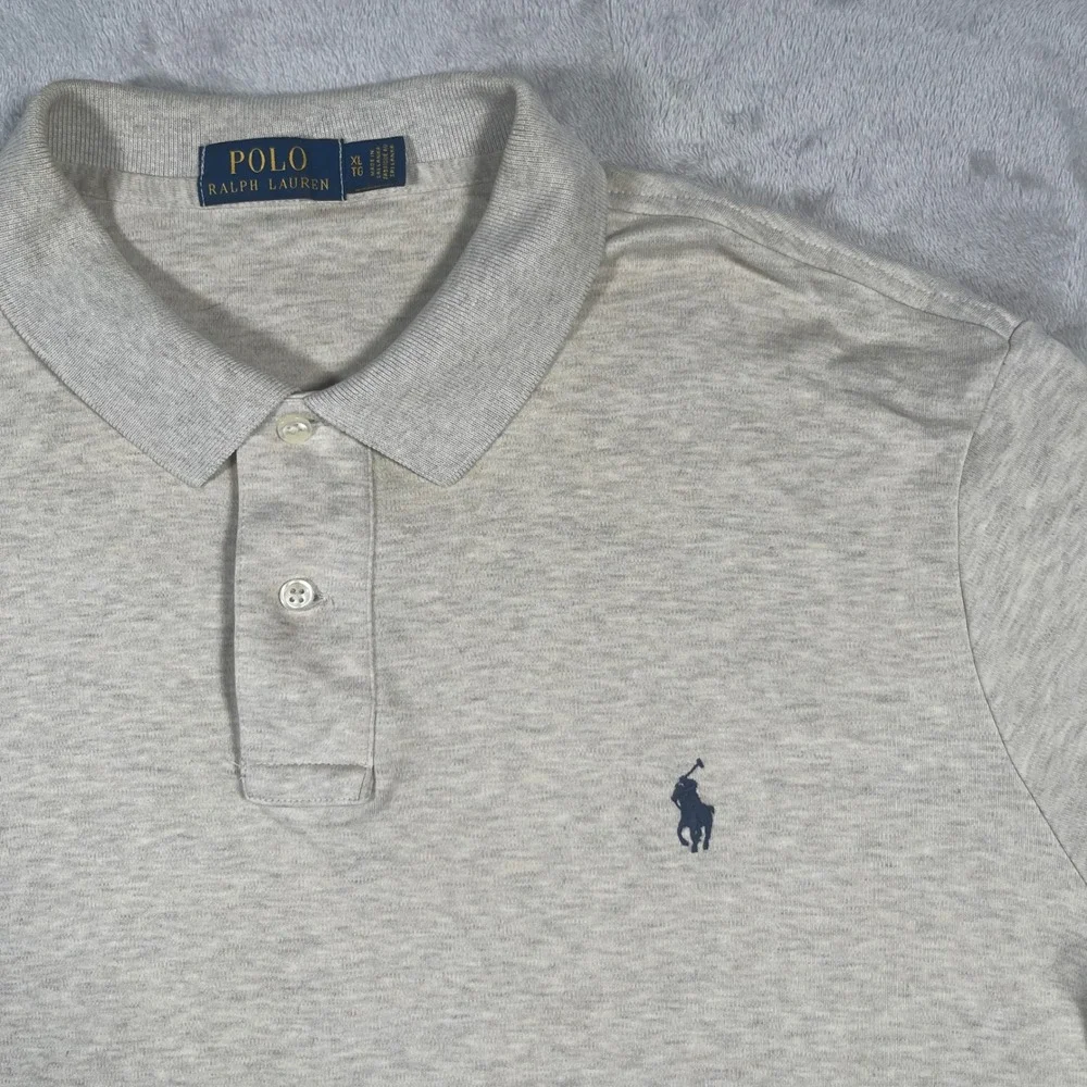 Polo Ralph Lauren Polo Classic Fit Mens XL Oatmeal Heather Cotton‎ Pony Logo